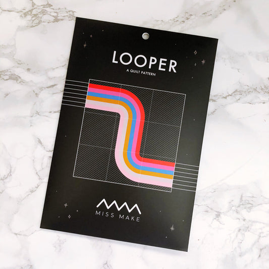 Looper Printed Quilt Pattern | Miss Make