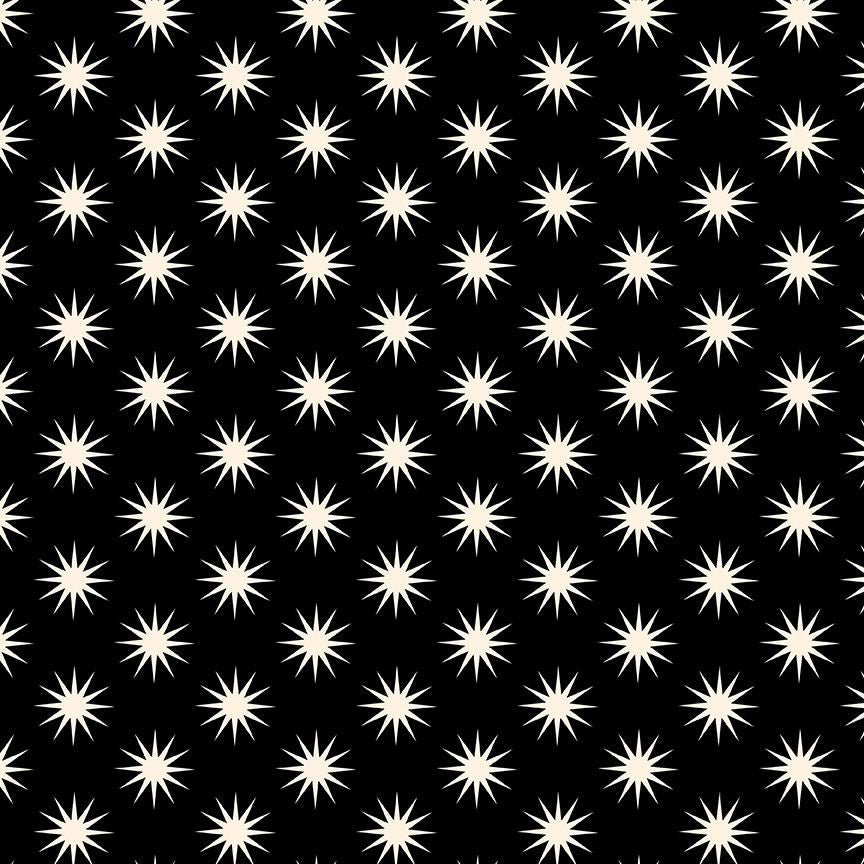TICKET TO RIDE || Stars Carbon || Cotton Quilting Fabric