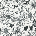 Noir || Haunted Garden Ghost || Cotton Quilting Fabric || Half Yard Default Title