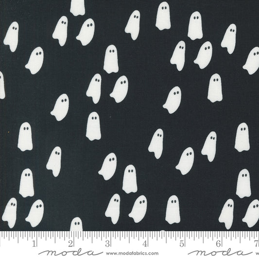 Noir || Wandering Ghosts Midnight || Cotton Quilting Fabric