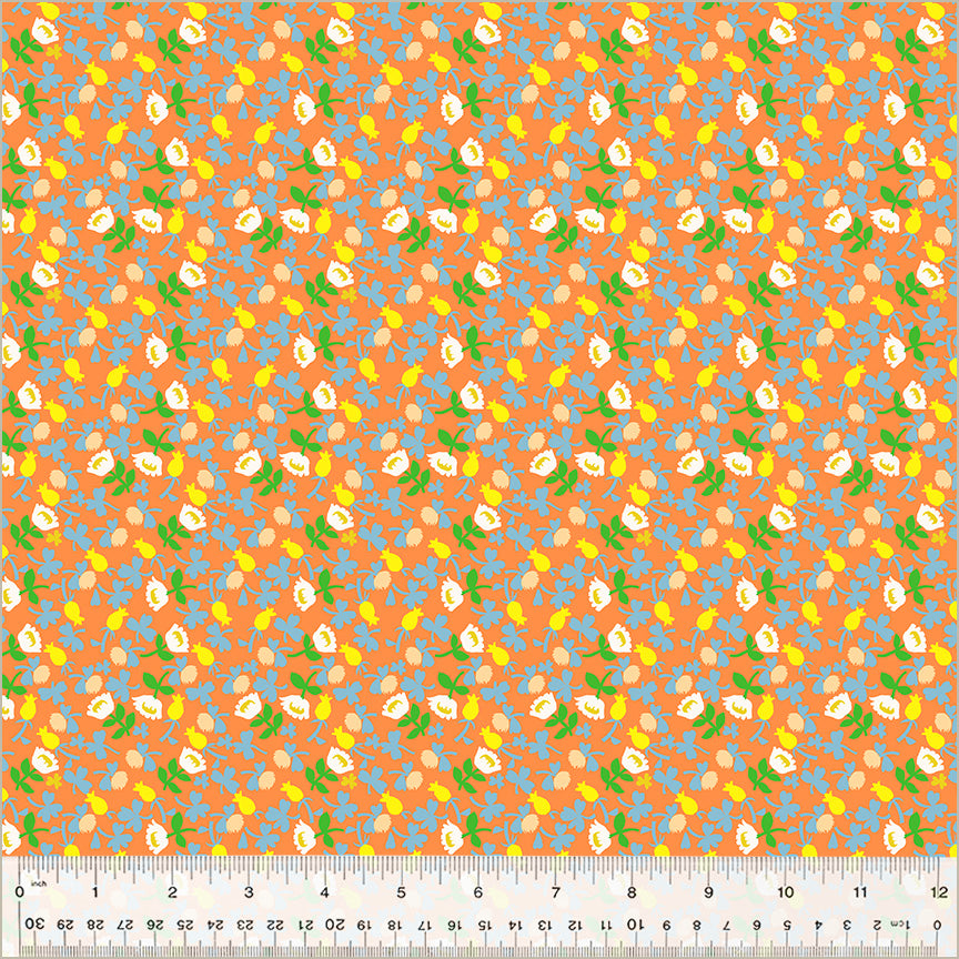 Heather Ross Studio Edit || Calico Orange || Cotton Quilting Fabric