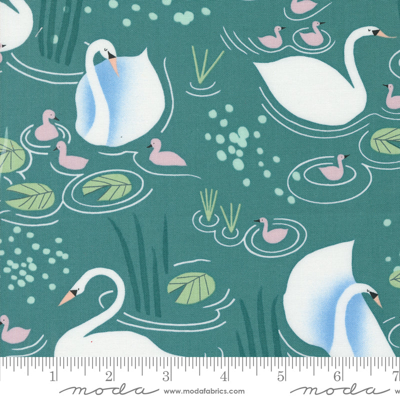 Love Letter || Swans Pond || Cotton Quilting Fabric