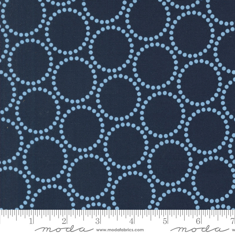 Love Letter || Bracelets Peacoat || Cotton Quilting Fabric