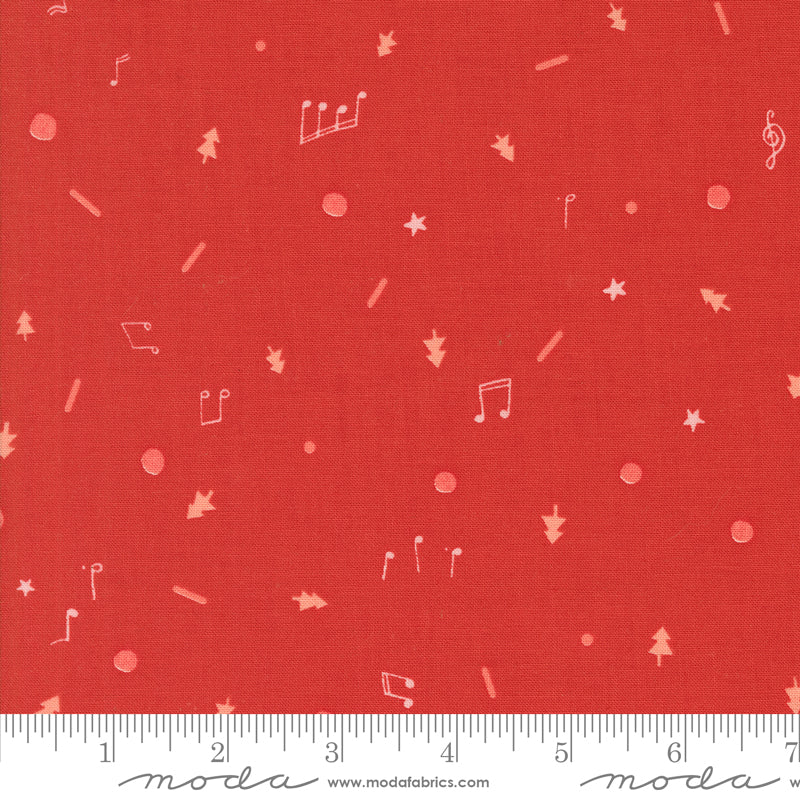 Tiny Christmas || Christmas Cookie Christmas Red || Cotton Quilting Fabric