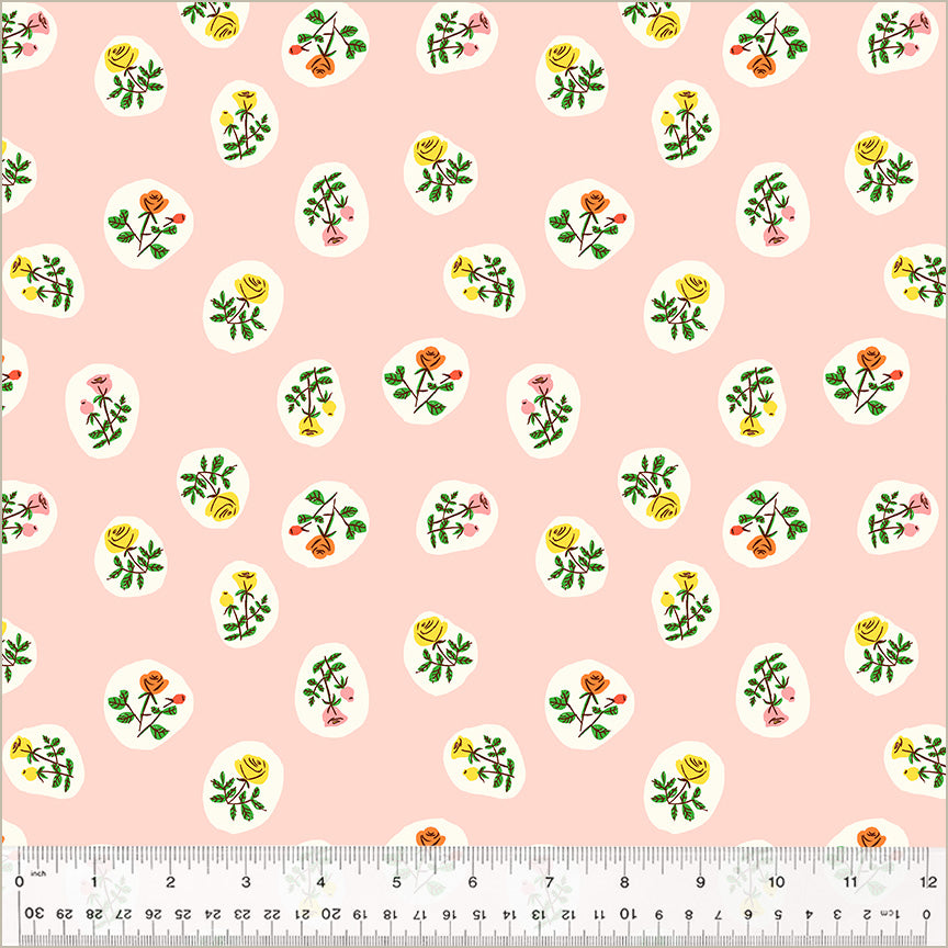 Heather Ross Studio Edit || Bouquet Blush || Cotton Quilting Fabric