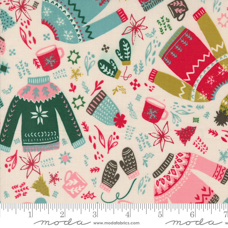 Cozy Wonderland || Cozy Please Natural || Cotton Quilting Fabric Half Yard