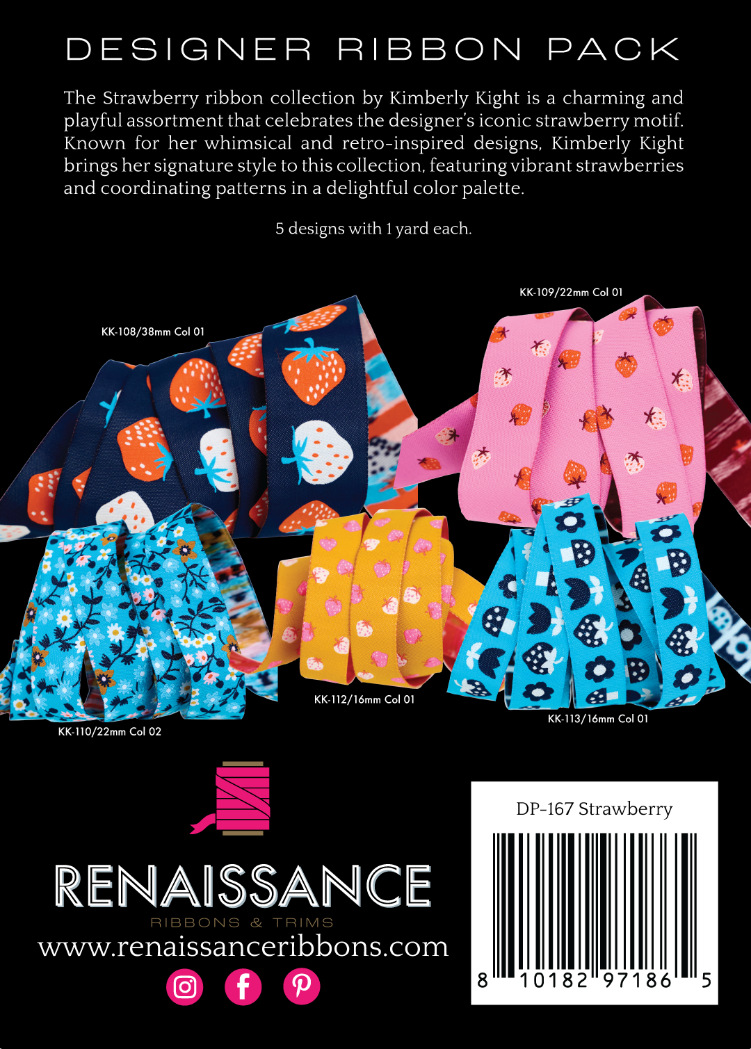 Renaissance Ribbons: Strawberry - Designer Pack -