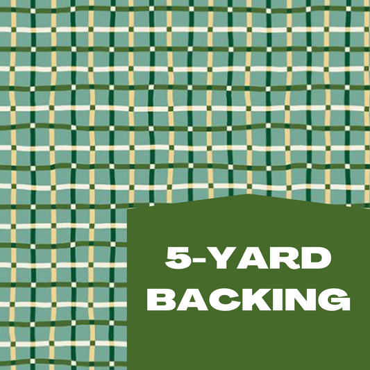 Verbena Trellis || Watercress || 5-Yard Backing Cotton Quilting Fabric