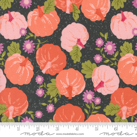 Hey Boo || Midnight Pumpkin Patch || Cotton Quilting Fabric