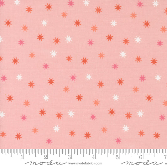 Hey Boo || Practical Magic Stars Bubblegum Pink || Cotton Quilting Fabric