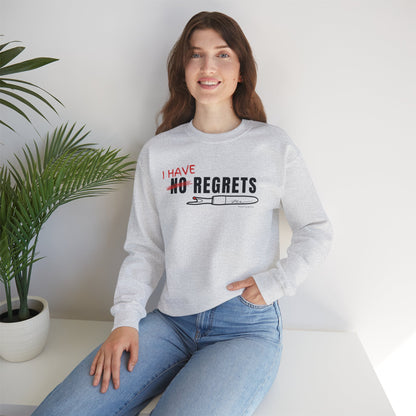 "I Have Regrets" Unisex Heavy Blend™ Crewneck Sweatshirt