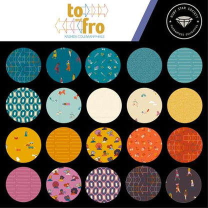 TO & FRO || 42 pc Charm Pack || Cotton Quilting Fabric