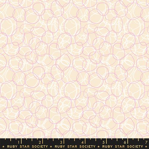 Verbena || Rubber Bands Natural || Cotton Quilting Fabric || Half Yard