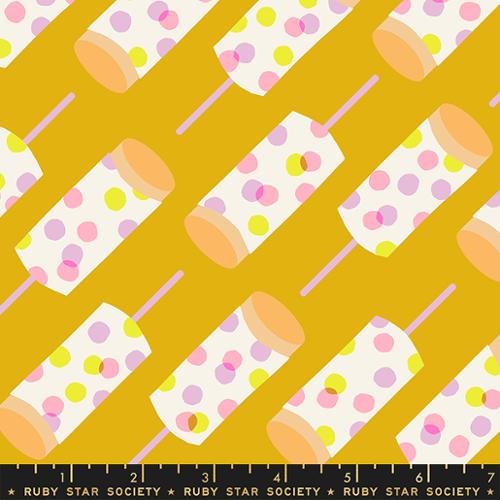 Sugar Cone Push Pop || Goldenrod || Cotton Quilting Fabric || Half Yard