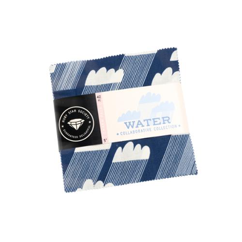 Water || 42 pc Charm Pack || Cotton Quilting Fabric