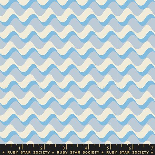 Water || Ripple Water Blue || Cotton Quilting Fabric