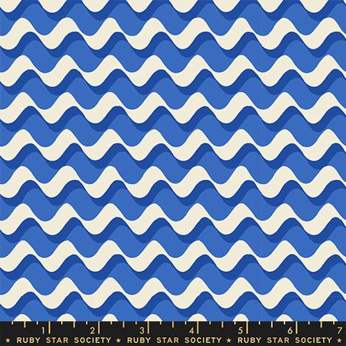 Water || Ripple Royal Blue || Cotton Quilting Fabric