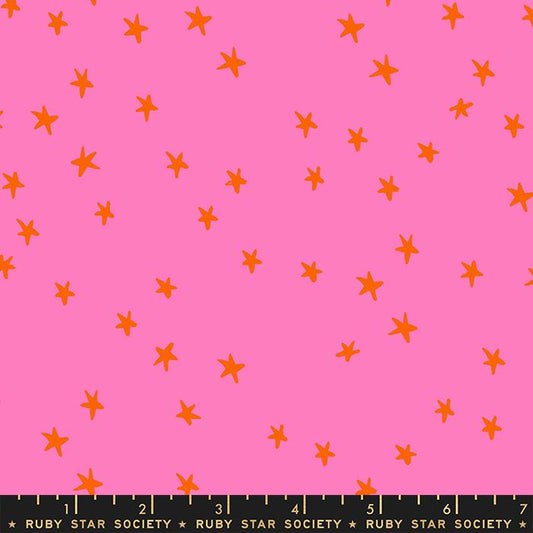 PREORDER || 108" Starry Vivid Pink || Cotton Quilting Fabric || Half Yard