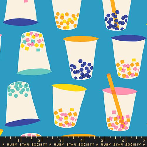 PREORDER Eye Candy || Boba Cerulean || Cotton Quilting Fabric