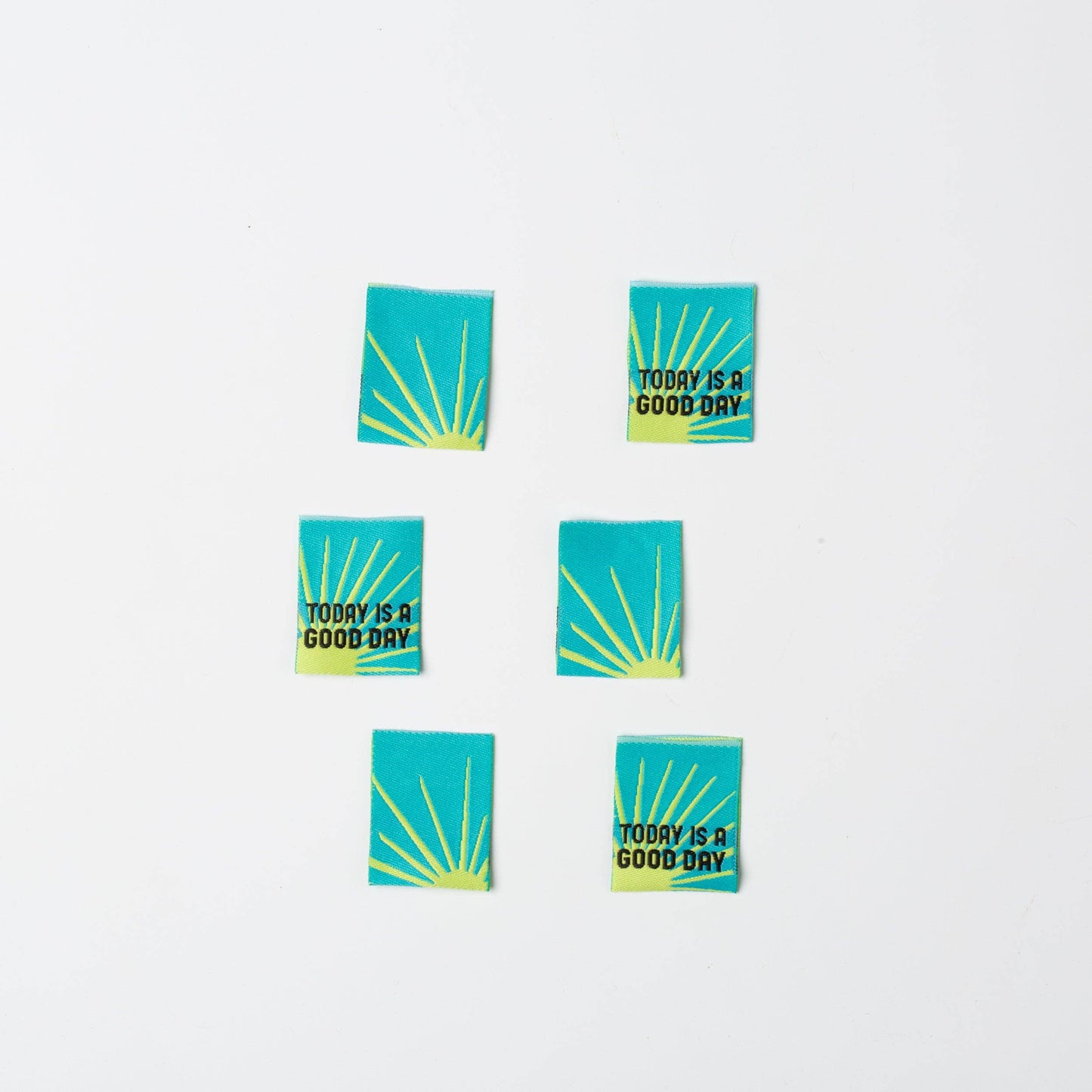 Today Is a Good Day || Pack of 6 woven sewing labels