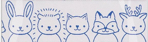 Designer Renaissance Ribbons: Sup Animals 1.5" BTY