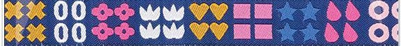 Designer Renaissance Ribbons: Shapely Navy 5/8" BTY