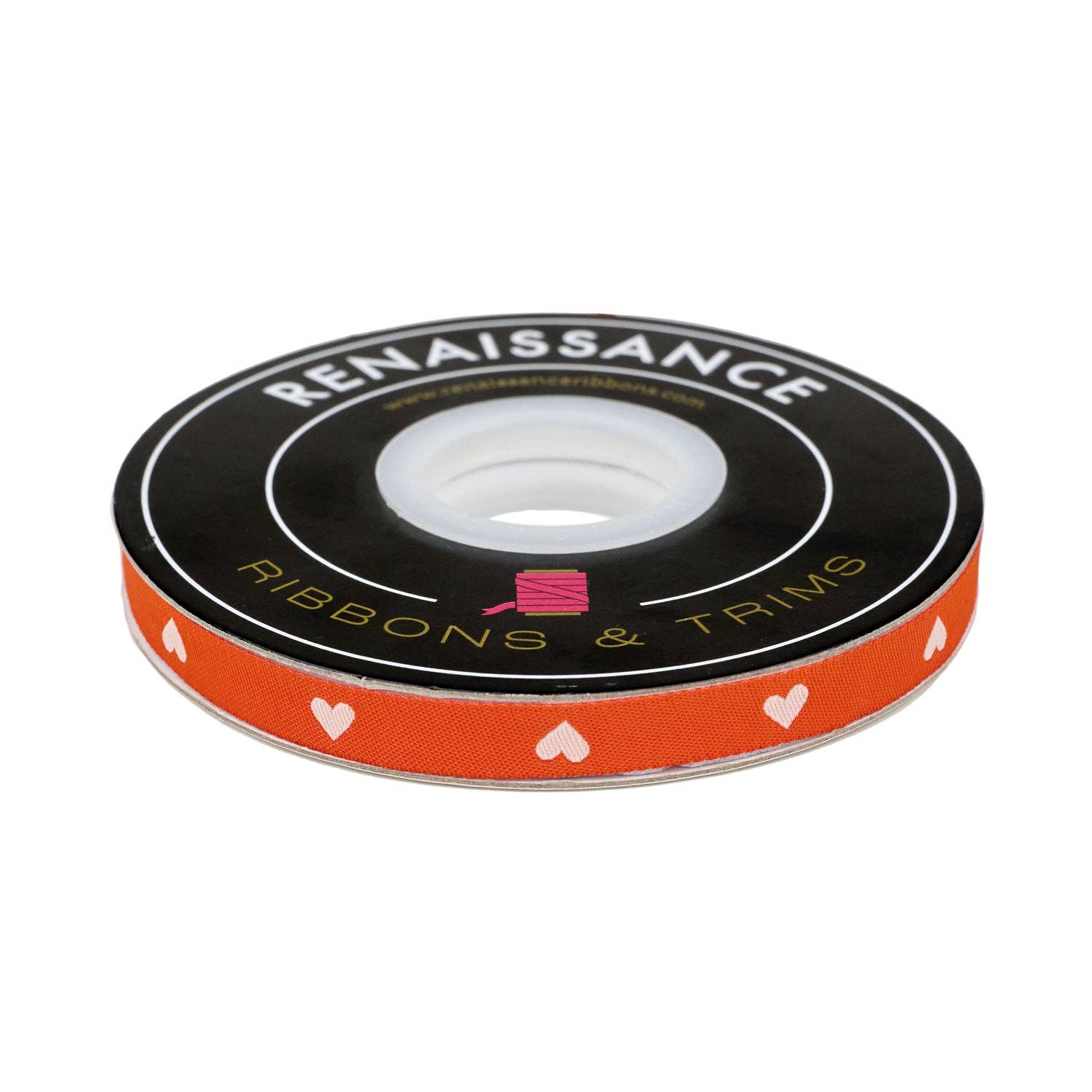 Hearts and Sparks - Hearts in Red - 3/8" width - by Melody Miller - BTY