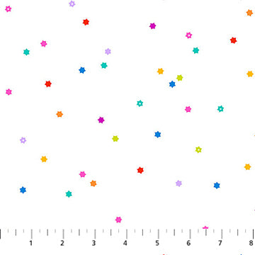 Seasons Basics | Flowers White | Cotton Quilting Fabric