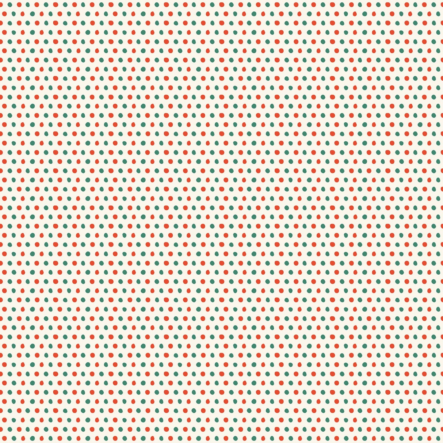 Holiday Cheer Dots || Cream || Cotton Quilting Fabric || Half Yard