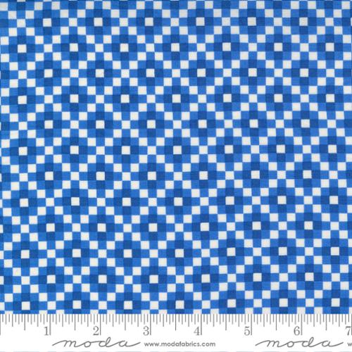 Love Lily || Blueberry Check || 4.5-Yard Backing Cotton Quilting Fabric