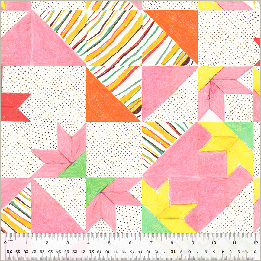 Heather Ross by Hand || White Bee’s Quilt || Cotton Quilting Fabric