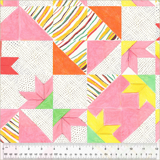PREORDER Heather Ross by Hand || White Bee’s Quilt || Cotton Quilting Fabric