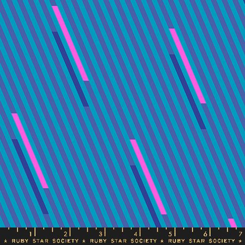 Eye Candy || Eye Candy Stripe Cerulean || Cotton Quilting Fabric
