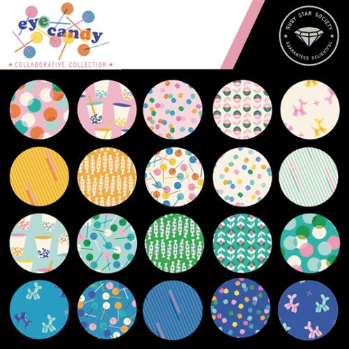 PREORDER Eye Candy || 42 pc Mini Charm Pack || Cotton Quilting Fabric