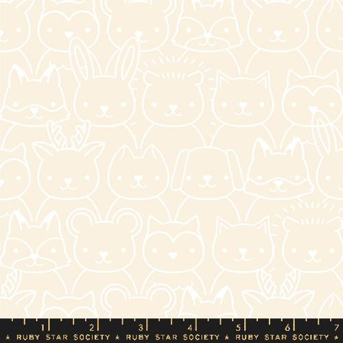 Woodland Park || Sup Animals Shell || Cotton Quilting Fabric