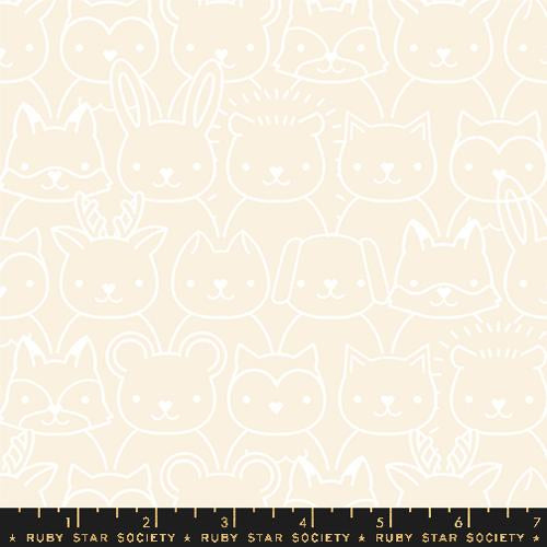 PREORDER Woodland Park || Sup Animals Shell || Cotton Quilting Fabric