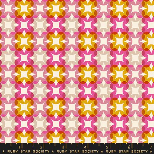 Woodland Park || Flower Plaid Raspberry || Cotton Quilting Fabric
