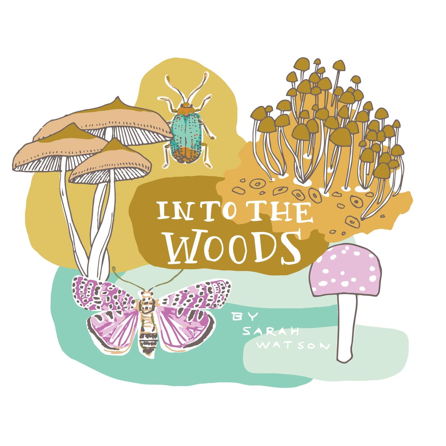 Into the Woods || You've Earned It || Organic Cotton Quilting Fabric || Half Yard