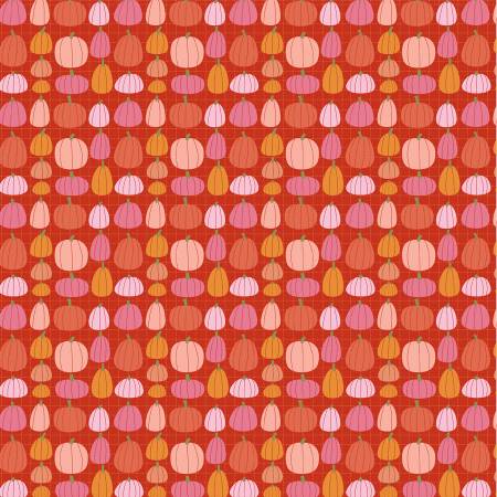 Kitty Loves Candy || Pink Pumpkin Patch || Cotton Quilting Fabric || Half Yard
