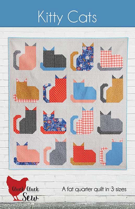 Kitty Cats Printed Quilt Pattern // Cluck Cluck Sew