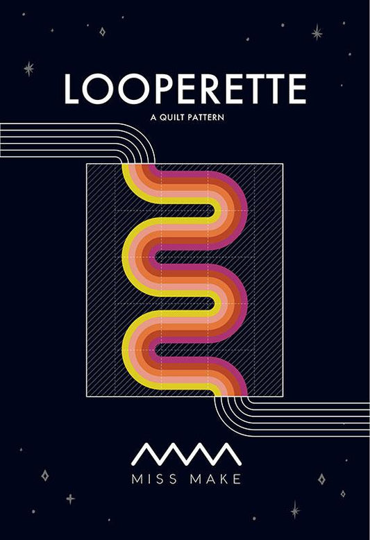 Looperette Printed Quilt Pattern | Miss Make
