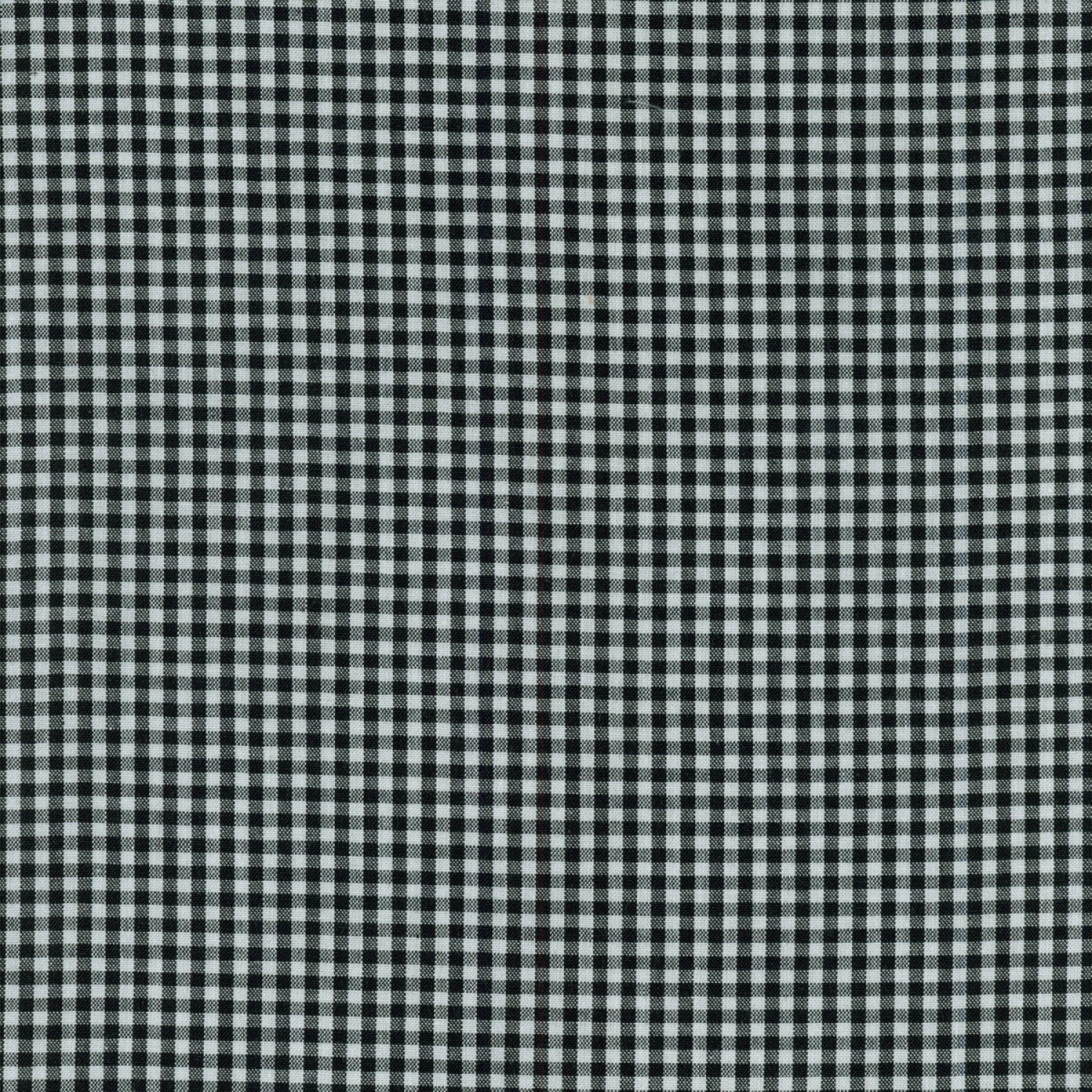 Carolina Gingham 1/8 Inch Black || Woven Apparel Fabric