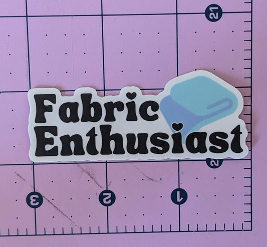 Fabric Enthusiast Vinyl Sticker