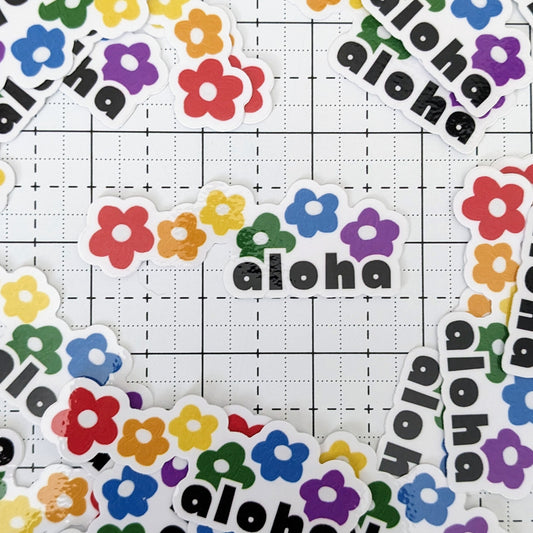 Aloha Glossy Sticker