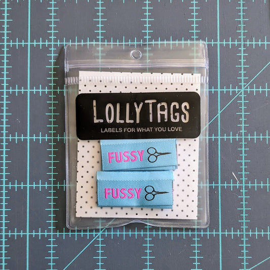 Fussy Cut Lolly Tags Labels || Pack of 8 Woven Labels