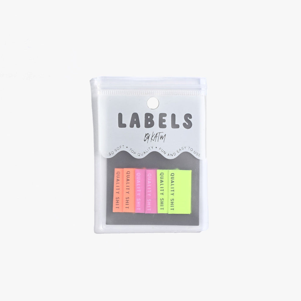 Quality Shit Woven Labels || 6 Pack || Kylie and the Machine