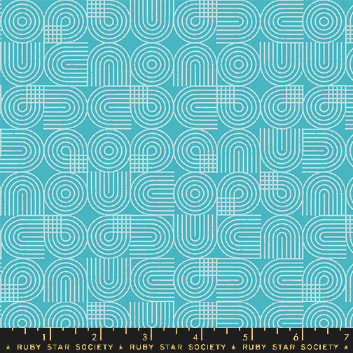 PREORDER Pivot || Burners Turquoise || Cotton Quilting Fabric