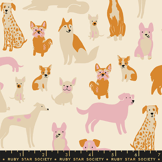 PREORDER DOG PARK || Dog Medley Shell || Cotton Quilting Fabric