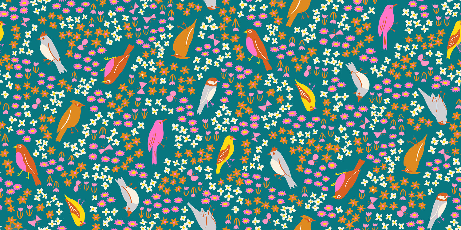 Bird Is the Word || Spark Bird Storytime || Cotton Quilting Fabric