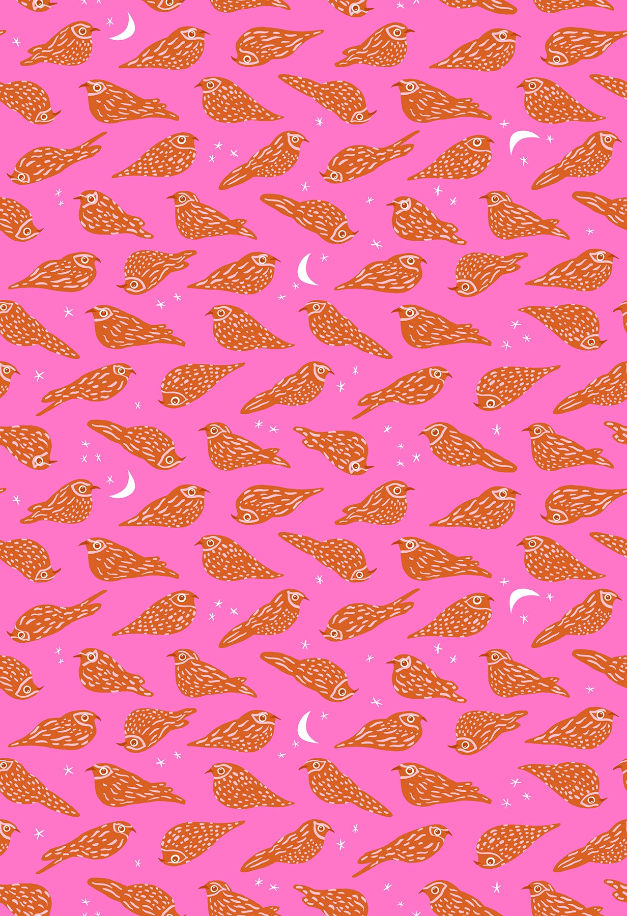 Bird Is the Word || Whipporwill Lipstick || Cotton Quilting Fabric